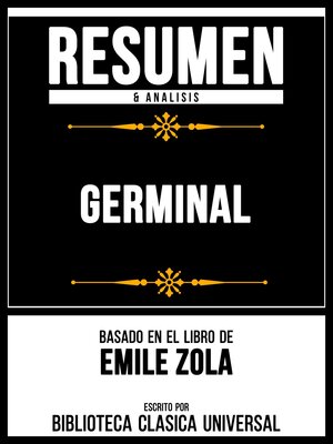 cover image of Resumen & Analisis--Germinal--Basado En El Libro De Emile Zola